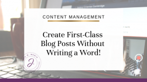 If you prefer recording to writing, create video or audio, and have a team member turn it into written content - here's how. (Plus a free gift to help!)