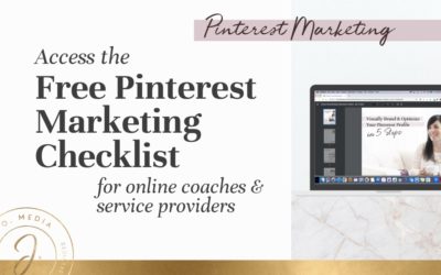 A Pinterest Checklist for Online Coaches, Course Creators & Service Providers
