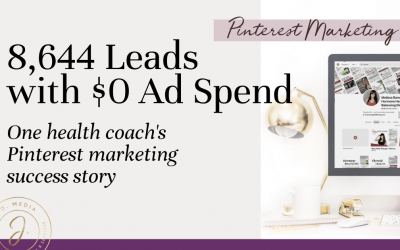 How One Health Coach Used Pinterest Marketing to Generate 8,644 Free, High-Quality Client Leads & Save $75,000 in Ads