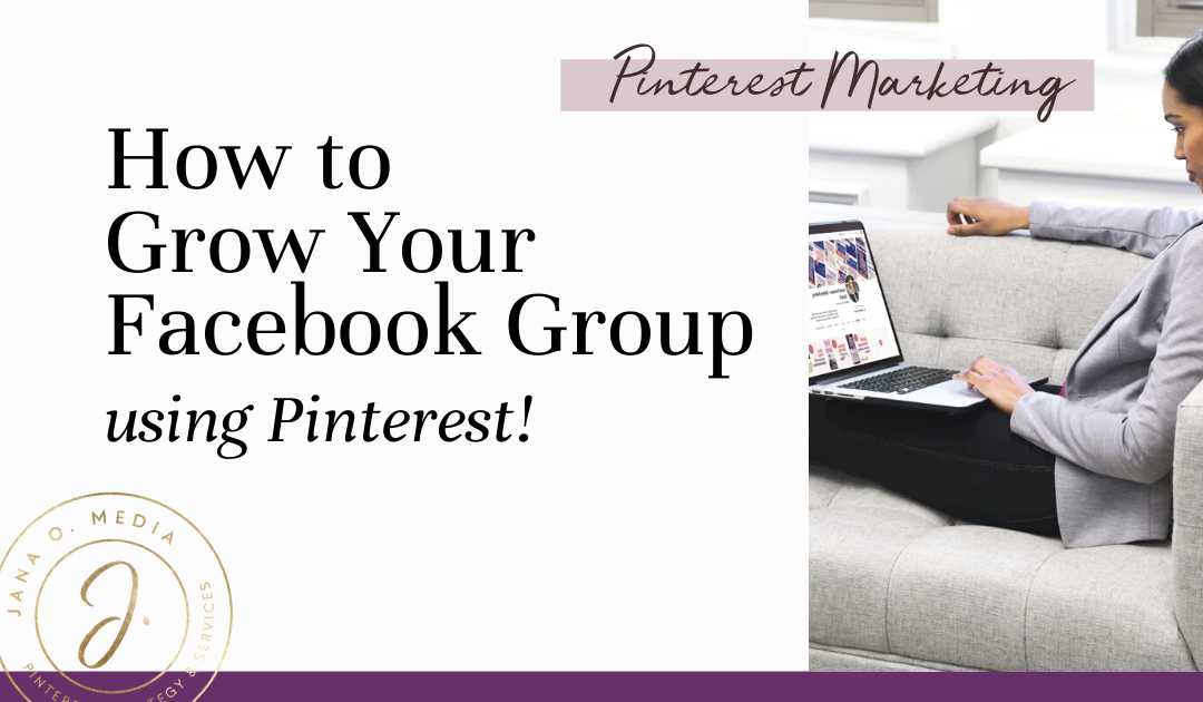 Grow your facebook group with Pinterest marketing. Growing a Facebook group full of ideal clients for your coaching or service business? Here's how you can use Pinterest (Yes! Pinterest!) to grow your group!