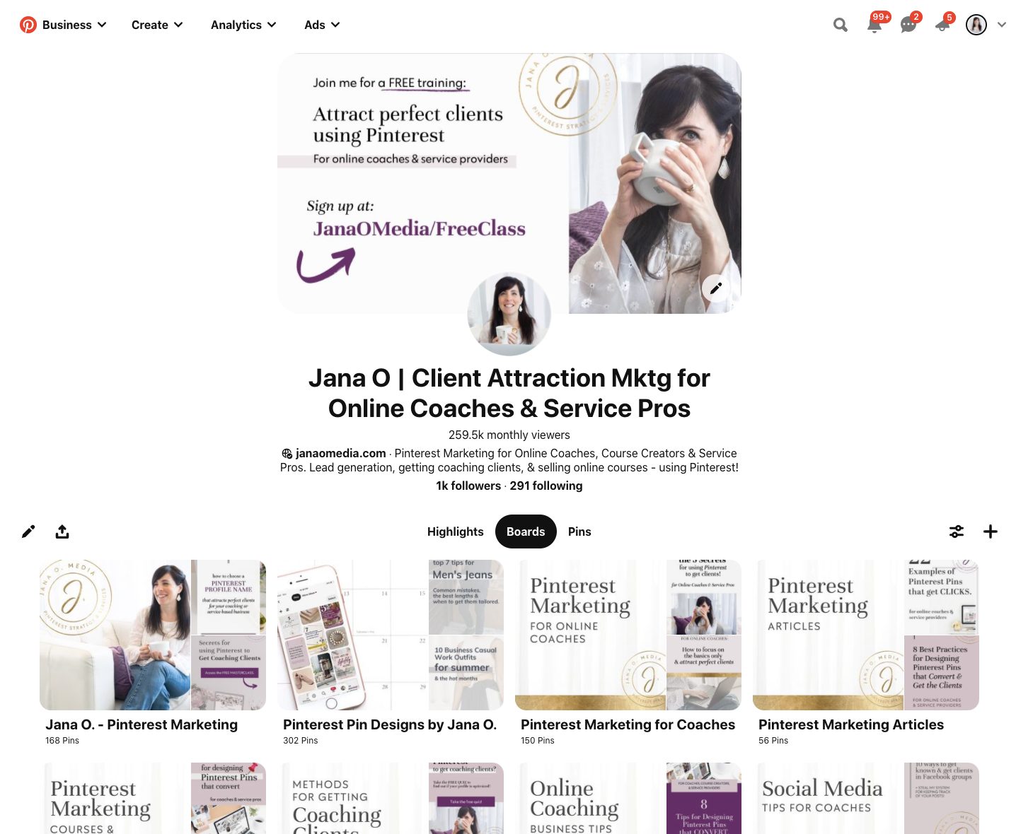 New Pinterest Cover Photo Template (& Proper Sizing!) Jana O. Media