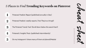 5 Places to Find Trending Keywords on Pinterest