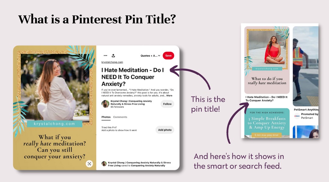 What is a Pinterest Pin Title? (Pinterest pin title example)