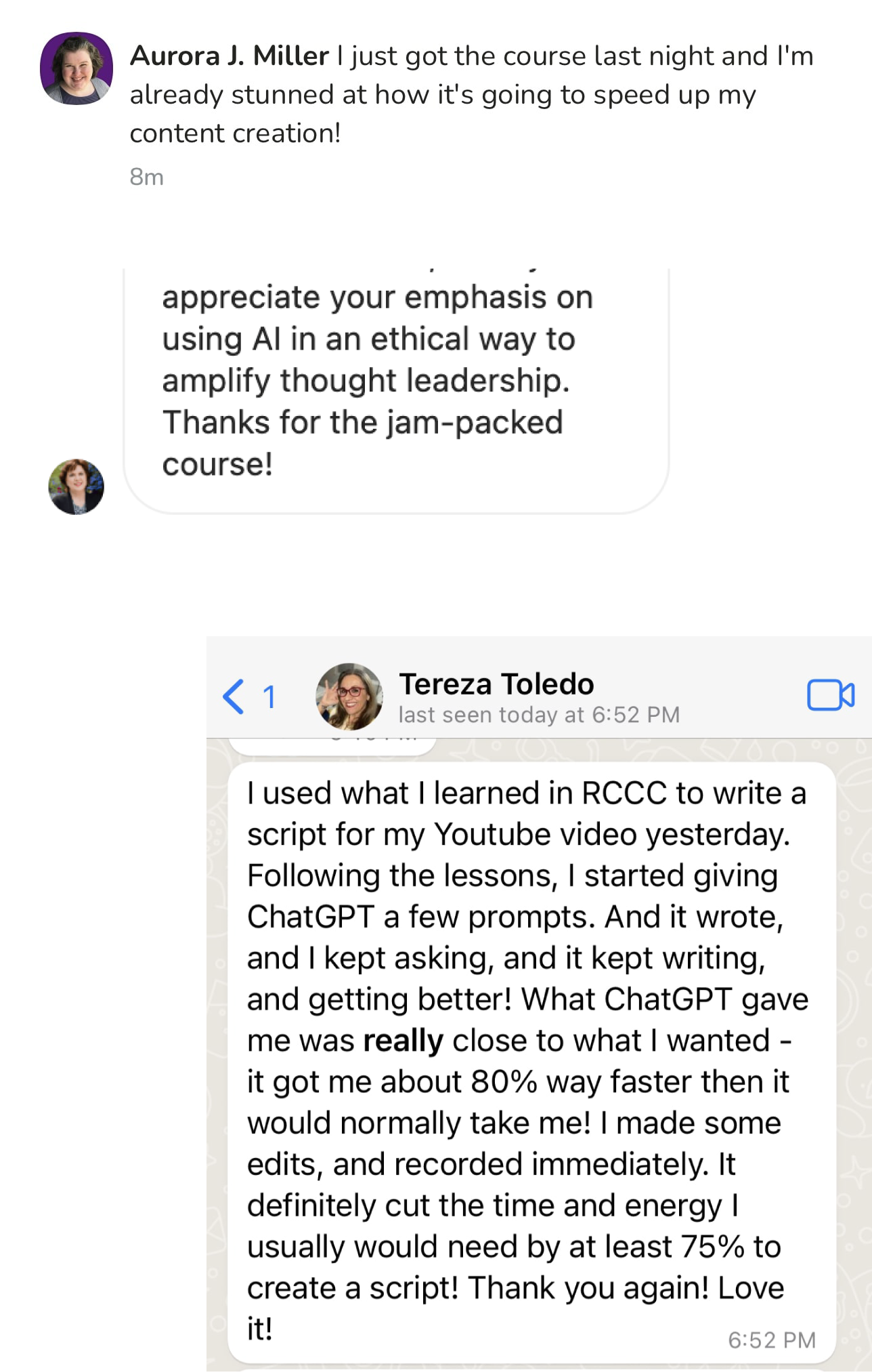 Social Proof (4) Pinterest coaching feedback