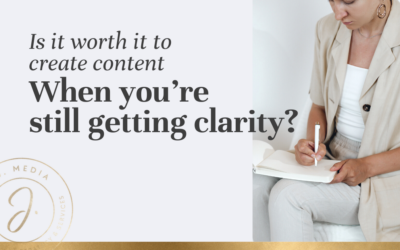 Should you create content when you’re still getting clarity in your coaching business?