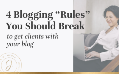 4 “Blogging Rules” to Break, if you want to get clients with your blog